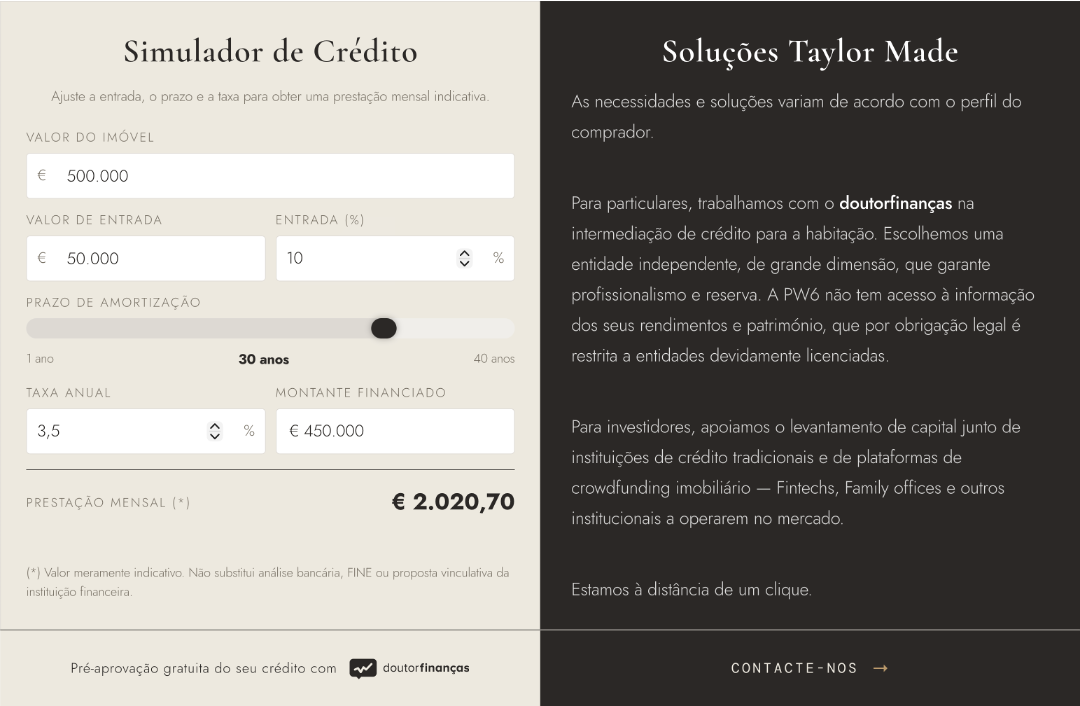 Simulador de Crédito PW6